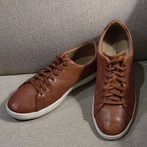 Cole Haan Grand Zero's Cognac Leather Upper Lace Up Sneakers SIZE 11